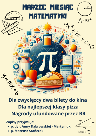 Plakat konkurs matematyczny